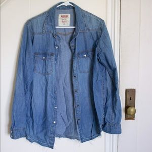 Mossimo Supply Co. Button Down Denim Shirt